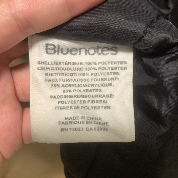 Bluenotes Black Chunky Winter Jacket XS - Picture 6 of 7